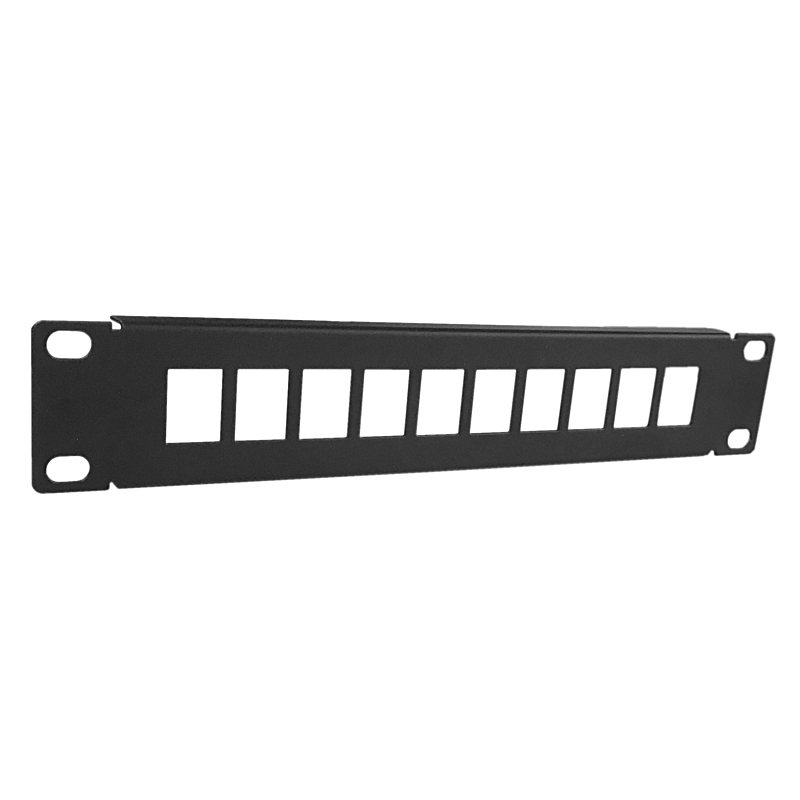 10 Zoll Keystone-Patchfeld 10 Ports unbestückt
