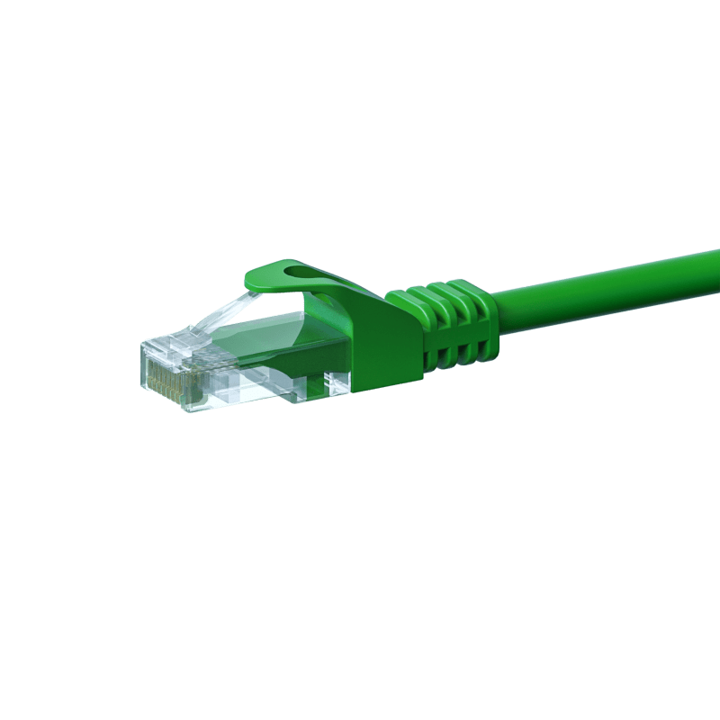 CAT5e Kabel U/UTP - 20 Meter - grün - 100% Kupfer