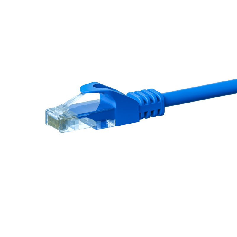 CAT5e Kabel U/UTP - 20 Meter - blau - 100% Kupfer