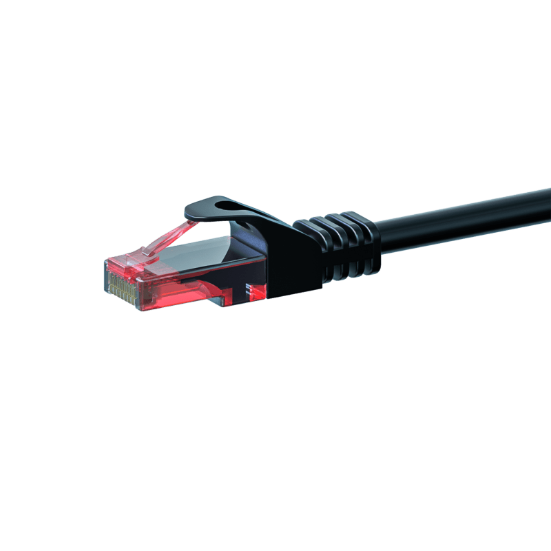 CAT6 Kabel U/UTP - 20 Meter - schwarz - 100% Kupfer