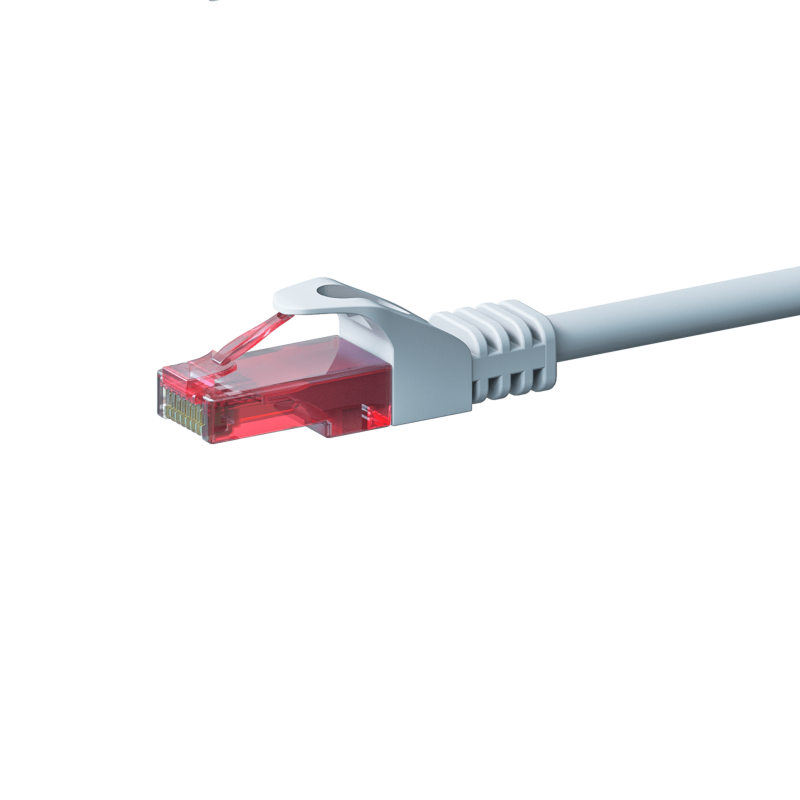 CAT6 Kabel U/UTP - 3 Meter - weiß - 100% Kupfer