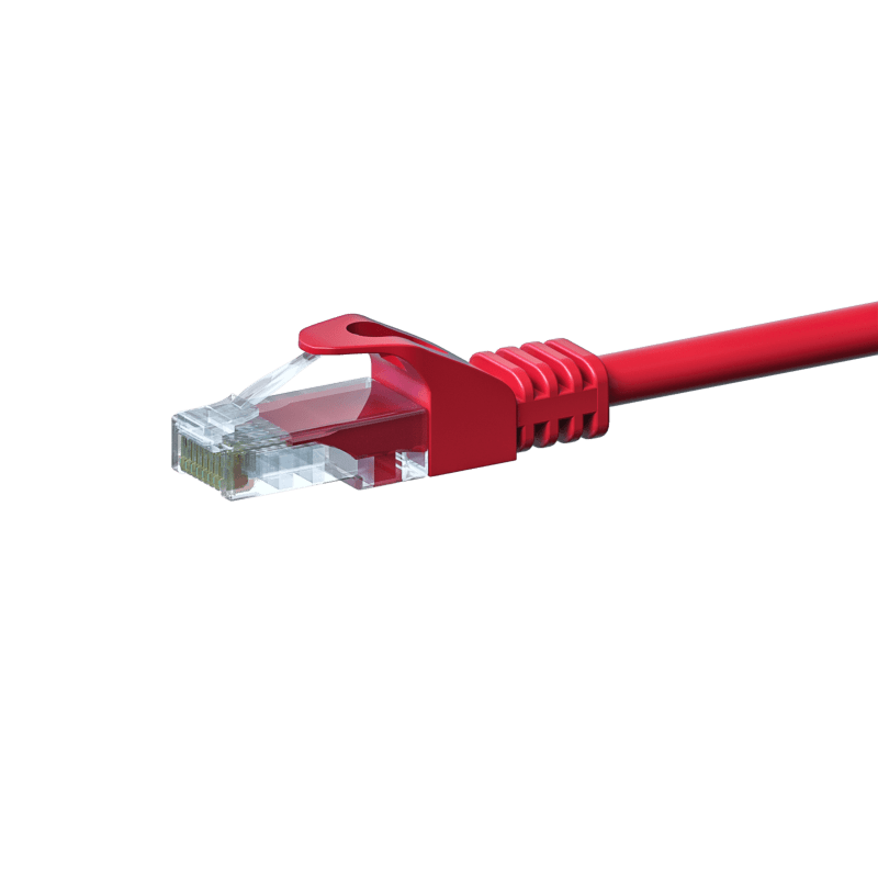 CAT5e Kabel U/UTP - 3 Meter - rot - CCA