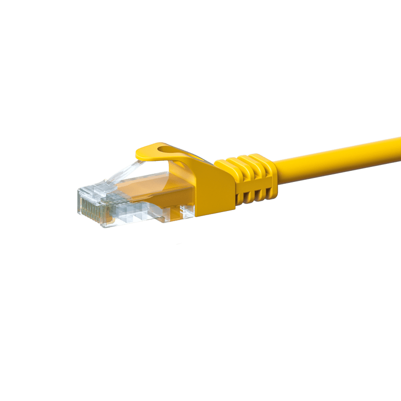 CAT5e Kabel U/UTP - 0,50 Meter - gelb - CCA