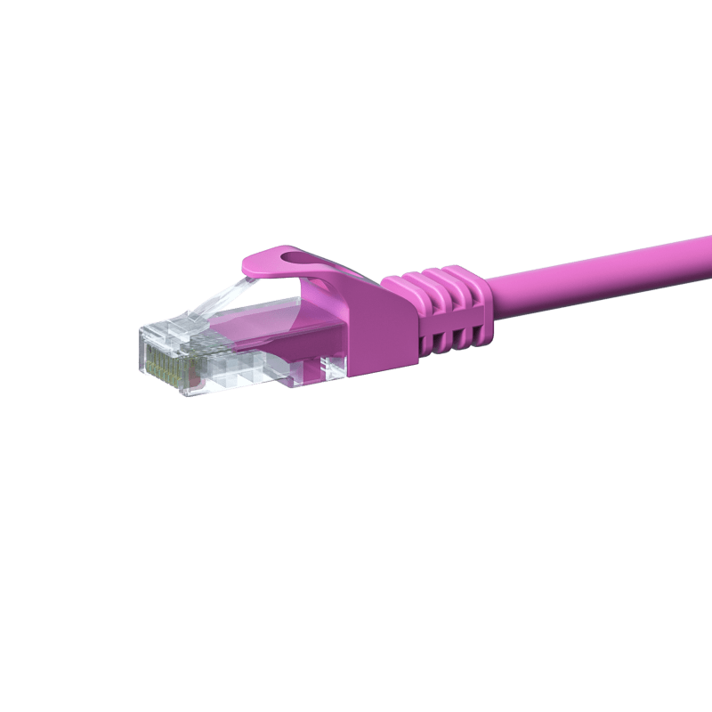 CAT5e Kabel U/UTP - 3 Meter - rosa - CCA