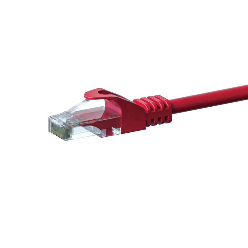 CAT6 Kabel U/UTP - 1 Meter - rot - CCA