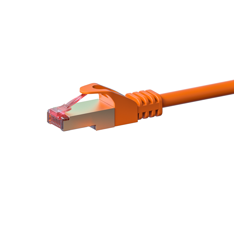 CAT6 Kabel LSOH S-FTP - 0,25 Meter - orange