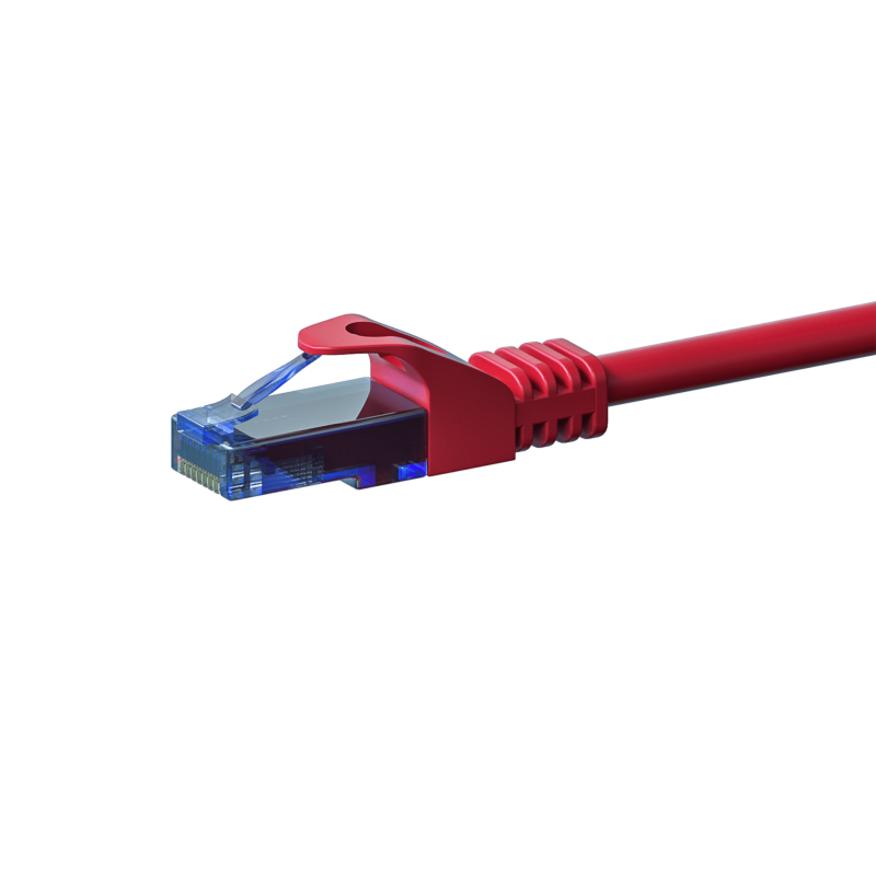 UTP CAT6a 0,15m rot - 100% Kupfer