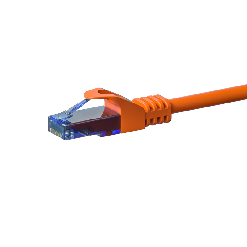UTP CAT6a 0,15m orange - 100% Kupfer