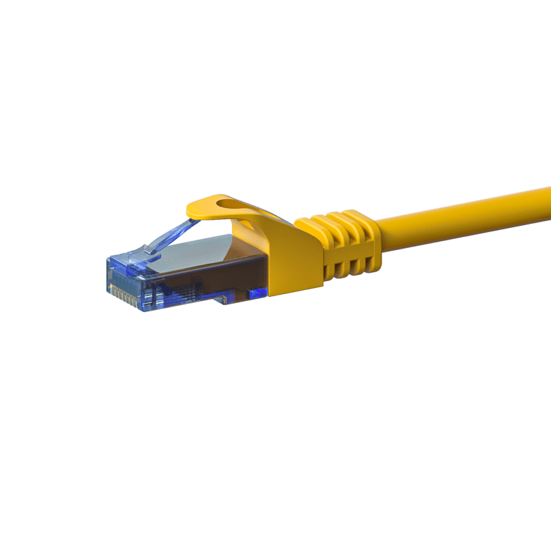 UTP CAT6a patchkabel 1m geel - 100% koper