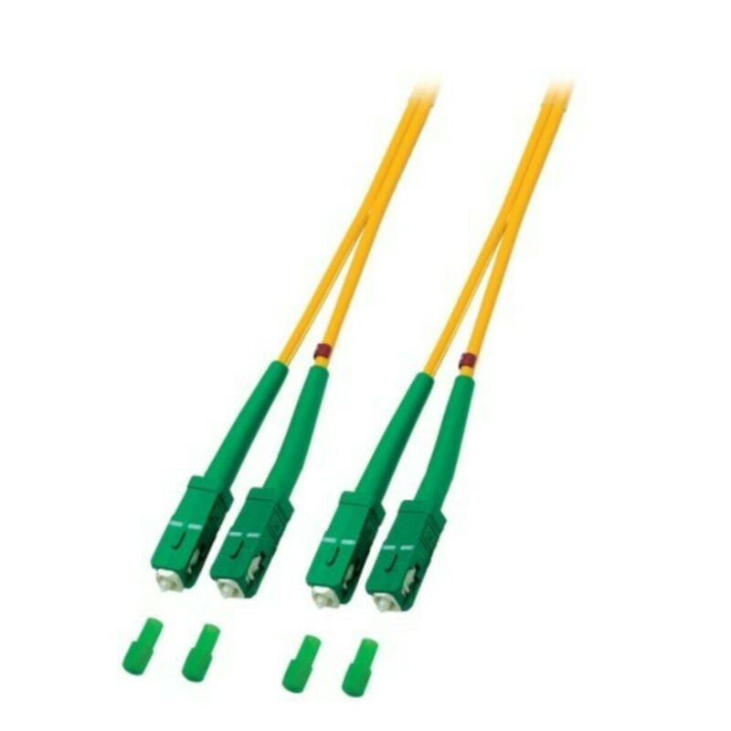 Glasfaserkabel SC/APC-SC/APC OS2 Duplex - 7,50 Meter