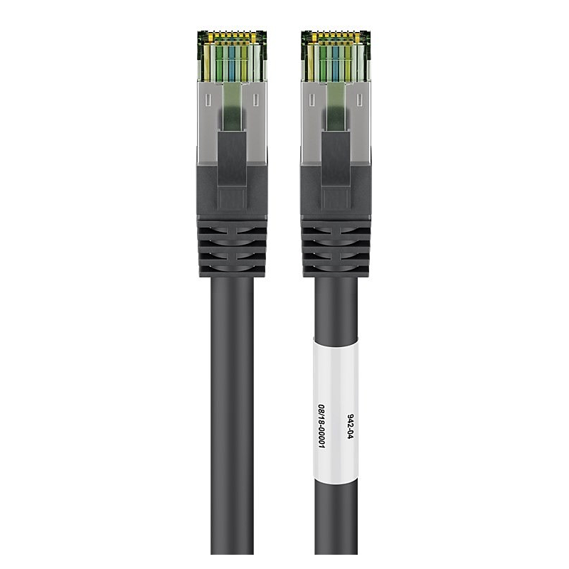 Cat8 Kabel S/FTP/PIMF - 2 Meter - schwarz