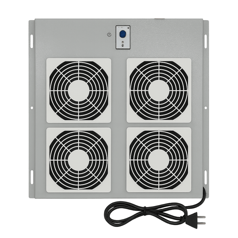 Belüftungseinheit mit 4 Ventilatoren und Thermostat für Outdoor Netzwerkschränken