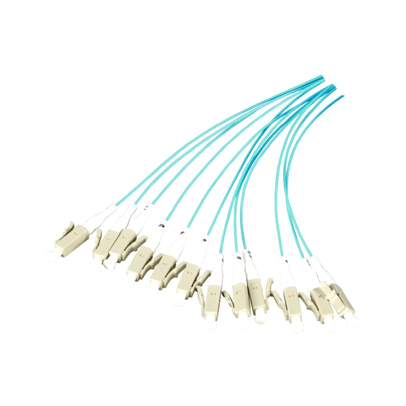 Set OM3 Glasfaser Pigtail LC - türkis