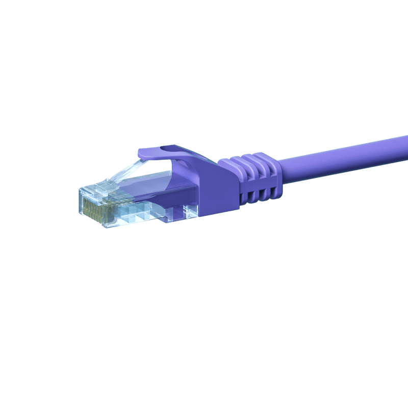 CAT5e Kabel U/UTP - 2 Meter - lila - CCA