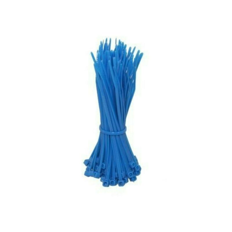 100 Stück Kabelbinder 140 mm - blau