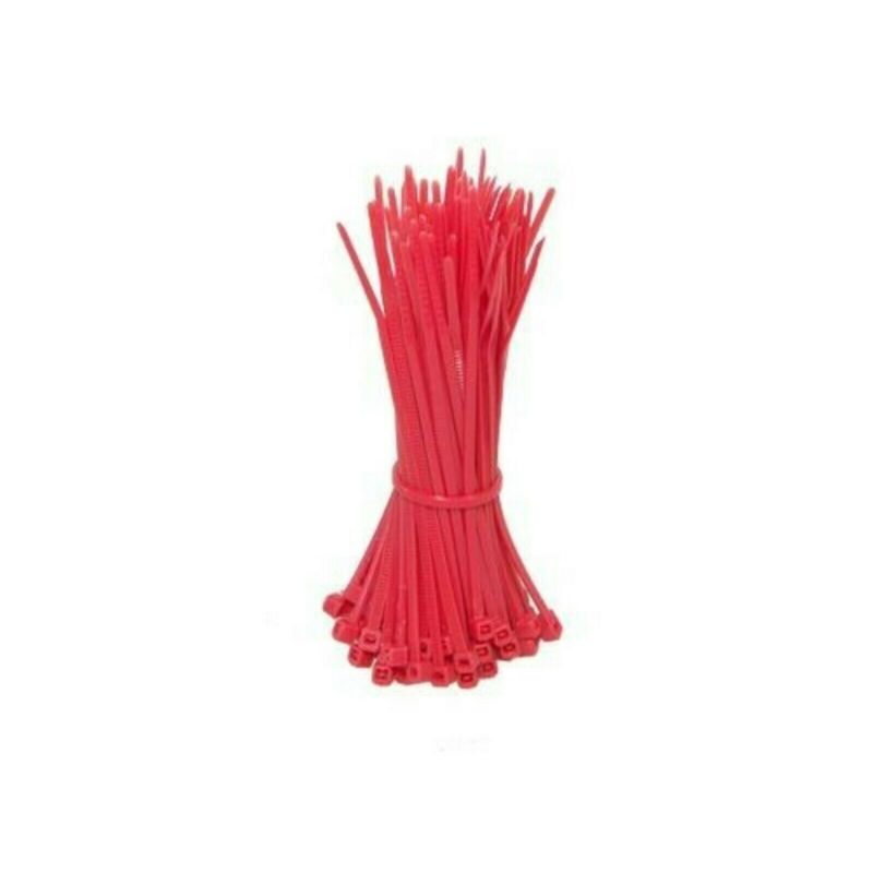 100 Stück Kabelbinder 140 mm - rot