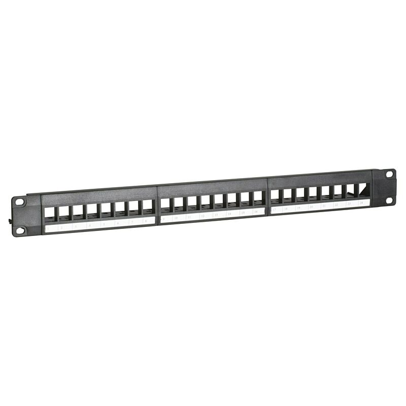 UTP Keystone-Patchpanel - 24 Ports unbestückt