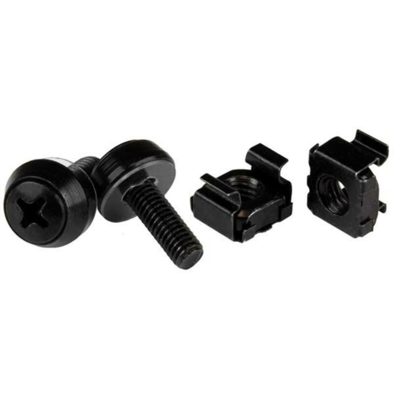 M6 Set Käfigmuttern für 19 Zoll Profile 100 Stück