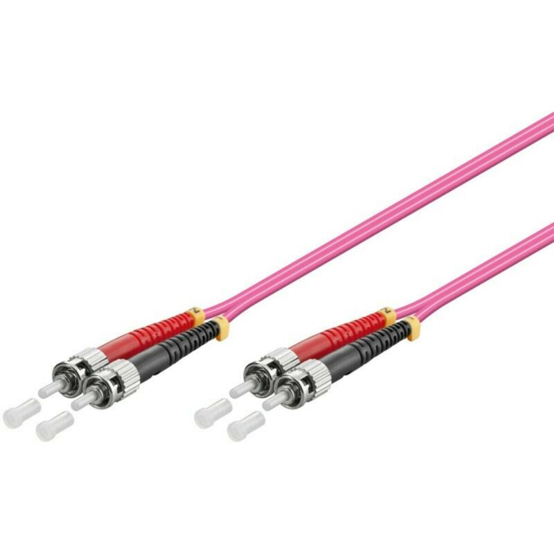 Glasfaserkabel ST-ST OM4 Duplex - 2 Meter