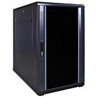 18 HE 19 Zoll Netzwerkschrank mit Glastür 600 x 1000 x 1000 mm (BxTxH)