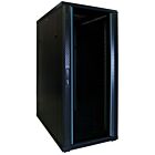 27 HE 19 Zoll Netzwerkschrank mit Glastür 600 x 1000 x 1400 mm (BxTxH)