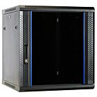 12 HE Netzwerkschrank, Wandschrank mit Glastür 600 x 600 x 635 mm (BxTxH)