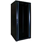 27 HE 19 Zoll Netzwerkschrank mit Glastür 600 x 600 x 1400 mm (BxTxH)