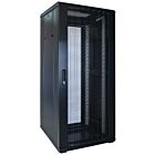 27 HE 19 Zoll Netzwerkschrank mit perforierter Tür 600 x 600 x 1400 mm (BxTxH)