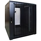 18 HE 19 Zoll Netzwerkschrank mit perforierter Tür 800 x 1000 x 1000 mm (BxTxH)