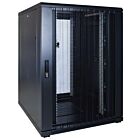22 HE 19 Zoll Netzwerkschrank mit perforierter Tür 800 x 1000 x 1200 mm (BxTxH)