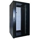 32 HE 19 Zoll Netzwerkschrank mit perforierter Tür 800 x 800 x 1600 mm (BxTxH)