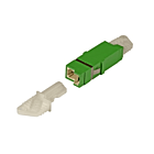 Singlemode Keystone-Glasfaserkupplung E2000-E2000 Simplex - grün