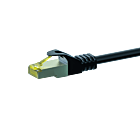 Cat7 Kabel S/FTP/PIMF - 1 Meter - schwarz