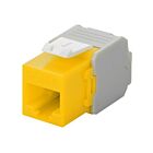 Keystone Konnektor CAT 6a UTP - Toolless - Gelb