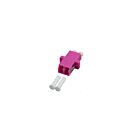 Singlemode Glasfaserkupplung LC-LC Duplex - lila