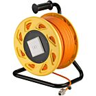 CAT 7 S/FTP Kabeltrommel mit CAT 6a Keystone Konnektor - RJ45 - 50 Meter