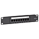 10 Zoll Patchfeld 8 Ports CAT 5e UTP