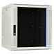 12 HE weißer Netzwerkschrank, schwenkbarer Wandschrank mit Glastür 600 x 600 x 635 mm (BxTxH)