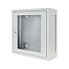 3HE Wandschrank weiß mit Glastür 185mm tief