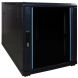 12 HE kleiner Netzwerkschrank mit Glastür 600 x 1000 x 720 mm (BxTxH)
