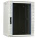 15 HE weißer Netzwerkschrank, Wandschrank mit Glastür 600 x 450 x 770 mm (BxTxH)