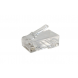 CAT6 Konnektor RJ45 mit Hilfstück für steife UTP Kabel