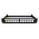 10 Zoll Keystone-Patchfeld 12 Ports STP