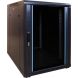 15 HE kleiner Netzwerkschrank mit Glastür 600 x 800 x 860mm (BxTxH) 