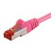CAT6 Kabel LSOH S-FTP - 0,50 Meter - rosa