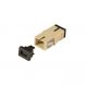 Multimode Keystone-Glasfaserkupplung SC-SC Simplex - grau