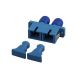 Singlemode Kupplung SC-ST Duplex - blau