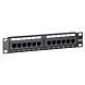 10 Zoll Patchfeld 12 Ports CAT 6 UTP