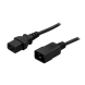 Stromkabel C19 auf C20 - 1,80 Meter schwarz