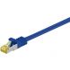 Cat7 Kabel S/FTP/PIMF - 0,25 Meter - blau